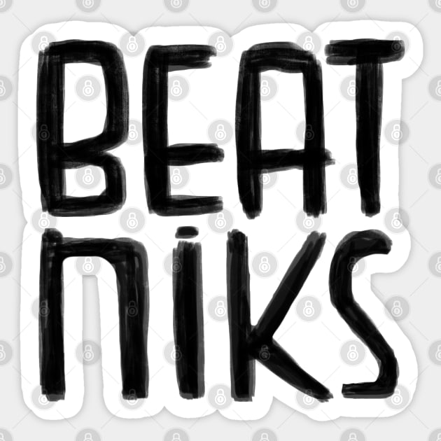 Beat Generation, Beatniks Sticker by badlydrawnbabe